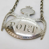 George III Sterling Silver Urn Form Port Decanter Label Antique c1790 London