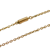 Victorian 9ct Rose Gold Cable Link Chain Necklace Antique c1890s