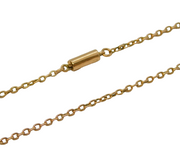 Victorian 9ct Rose Gold Cable Link Chain Necklace Antique c1890s