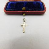 Sterling Silver Essential Crucifix Cross Charm Pendant Vintage c1970