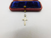 Sterling Silver Essential Crucifix Cross Charm Pendant Vintage c1970