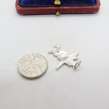 Sterling Silver Scunthorpe Lady Charm Pendant Vintage c1970