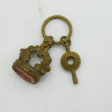 Georgian Gilt Metal Watch Key & Intaglio Fob Seal Depicting Atlas Antique c1820s