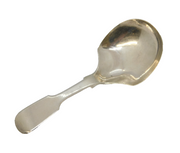 Victorian Sterling Silver Tea Caddy Spoon Antique 1854 Birmingham G. Unite