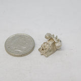 Sterling Silver Telephone Charm Pendant Vintage c1970