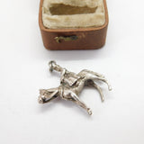 Sterling Silver Trooping the Colour Royal Queen Charm Pendant Vintage c1970