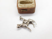 Sterling Silver Trooping the Colour Royal Queen Charm Pendant Vintage c1970