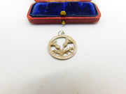 Sterling Silver Scottish Thistle Charm Pendant Vintage c1970