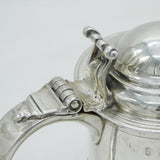 Queen Anne Britannia Silver Lidded Pint Tankard Antique 1710 London