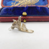 Sterling Silver Romantic Couple in the Shoe Charm Pendant Vintage c1970