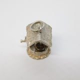 Sterling Silver Good Luck Wishing Well Charm Pendant Vintage c1970