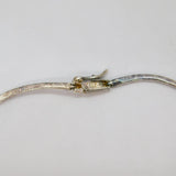 Sterling Silver 6 Citrine & 3 Garnet Panel Form Collar Necklace Modern c1990