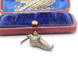 Sterling Silver Dancing Clog Shoe Charm Pendant Vintage c1970