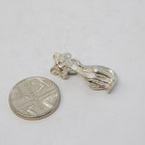 Sterling Silver Siamese Cat Charm Pendant Vintage c1970