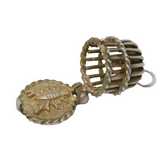 Sterling Silver Opening Lobster Pot Charm Pendant Vintage c1970