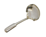 George III Sterling Silver Shaped Bowl Tea Caddy Spoon Antique 1811 Birmingham
