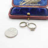 Sterling Silver Wedding & Engagement Ring Charm Pendant Vintage c1970