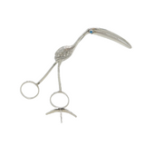 Victorian Pair of Sterling Silver Novelty Flamingo Ice Tongs Antique G. Unite