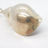 Large Mexican Taxco Sterling Silver Shell Charm Pendant Vintage c1970s