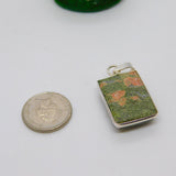 Sterling Silver Quartz Drop Charm Pendant Vintage c1970