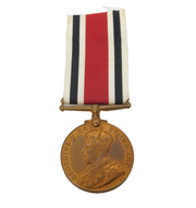 George V Special Constabulary Long Service Medal 'GV Henry Wallis' Antique 1918
