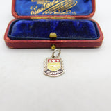 Sterling Silver and Enamel Blackpool Travel Shield Charm Pendant Vintage c1970