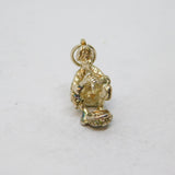Sterling Silver Snake Charmer Charm Pendant Vintage c1970