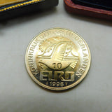 Dutch 10 Euro Commemorative Coin Proof Vintage 1996 Willem Barentsz