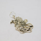 Sterling Silver Studio Style Abstract Fantasy Charm Pendant Vintage c1970
