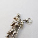 Sterling Silver St Christopher Travel Charm Pendant Vintage c1970s