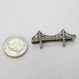 Sterling Silver Suspension Bridge Charm Pendant Vintage c1970s