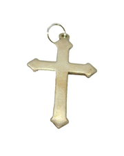 Sterling Silver Cross Charm Pendant Vintage c1970