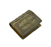 19th Century Miniature White Metal IHS Pill Box Antique c1880s