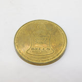 Scottish Bells Whisky Brass Medal Medallion Scottish Open Golf Vintage