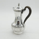 George III Sterling Silver Fluted Hot Water Jug Antique 1765 London
