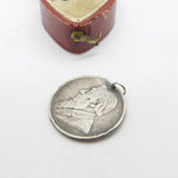 Victorian South African 1 Shilling Coin Charm or Pendant Antique 1895
