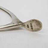Art Deco Pair of Sterling Silver Novelty Wishbone Sugar Tongs Antique Birmingham