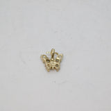 Sterling Silver CZ Tiny Butterfly Pendant Contemporary c1990s