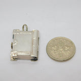 Sterling Silver Chim "Holy Bible" Opening Locket Charm Pendant Vintage c1970