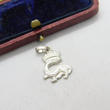 Sterling Silver Royal Crested Charm Pendant Vintage c1970