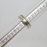 Sterling Silver Patterned Spinning Band Ring Vintage c1970 Size X