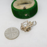 Sterling Silver Pearl of the Lantern Charm Pendant Vintage c1970