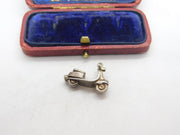 Sterling Silver Italian Vespa Charm Pendant Vintage c1970