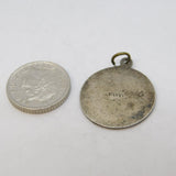 Sterling Silver St Christopher Travel Charm Pendant Vintage c1970s