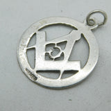 20th Century Sterling Silver Masonic Interest Fob Pendant Antique c1930s
