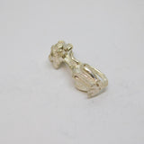 Sterling Silver Cat Charm Pendant Vintage c1970