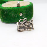 Sterling Silver House Charm Pendant Vintage c1970