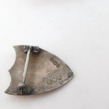 Sterling Silver Enamel Lacrosse Badge Brooch 1929 Birmingham Antique