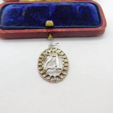 Sterling Silver 21st Birthday Charm Pendant Vintage c1970