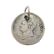 Sterling Silver George IV Maundy Two-Pence Coin Charm Pendant Antique 1830
